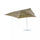 Ombrellone da Giardino Saturno Decentrato 3x4 m in Alluminio Multicolor Telo Tortora