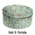 Set 5 Scatole cartone conchiglie tondo