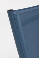 Set 2 Poltrone da Giardino 53x166,5x90 cm in Alluminio Taylor Navy