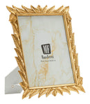 Cornice Laurel 27x2x32,3 cm in Resina e Vetro Oro      