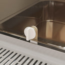 Lettiera Chiusa per Gatti XXL a 2 Porte 70x50x46,5 cm Vaschetta in Acciaio Inox Grigio   