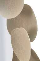 Specchio da Muro Dune 85x7,5x85 cm in Ferro e Specchio e MDF Crema      