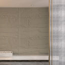 Set 10 Pannelli Decorativi Area 7,2 mq 120x60x3 cm Rivestimento Murale Effetto Pietra Naturale 3D in PU Grigio Cemento