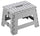 Sgabello Pieghevole 30x22x22 cm in Polipropilene Grigio