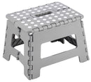 Sgabello Pieghevole 30x22x22 cm in Polipropilene Grigio