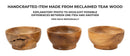 Svuotatasche Butot Ø15x8 cm in Teak Riciclato      
