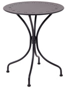 Tavolino da Giardino Ø60x70 cm in Acciaio Grigio