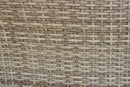 Set Salotto da Giardino Divano 2 Poltrone e Tavolino con Cuscini in Wicker