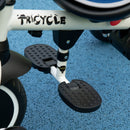 Triciclo a Spinta Seggiolino Reversibile per Bambini 110x58x100 cm Blu e Bianco