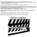 Tenda da Sole a Caduta 2x2,5m Tessuto in Poliestere Disegno P3030