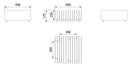Braciere da Esterno a Legna in Acciaio 40x40x17,5 cm Flig Austin 40 Nero