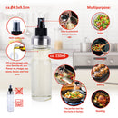 Spruzzino Dosatore Spray per Olio da Cucina Capienza 150ml in Acciaio e Vetro      