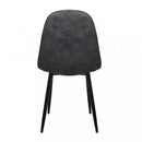 Sedia Avril 43x54x84 h cm in Plastica Grigio scuro