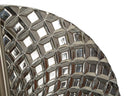 Lampada da Muro Silvery 28x15x54 cm in Vetro e Ferro Argento      