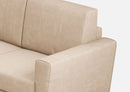 Divano 2 Posti 152x85x85 cm Yasel in Tessuto Beige