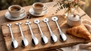 Set di Cucchiaini Espresso 6 Pezzi in Acciaio Eme Cadeau