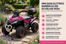 Mini Quad Elettrico per Bambini 6V Kid Go Deluxe Rosa