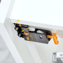 Guide Cassetto con Estrazione Soft 340 mm in Acciaio Emuca Bianco
