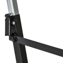 Set 2 Cavalletti da Lavoro Pieghevoli Telescopici Altezza Regolabile in Metallo  Giallo e Nero