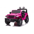 Macchina Elettrica per Bambini Fuoristrada Jeep Wrangler Rubicon 12V con Telecomando Rosa