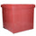 Pouf Contenitore 30x30xh30 cm in Similpelle Rosa