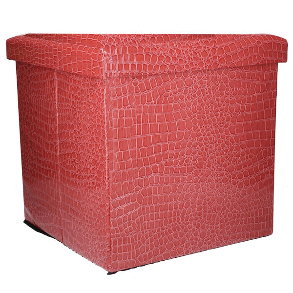 Pouf Contenitore 30x30xh30 cm in Similpelle Rosa online