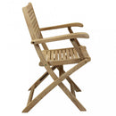 Sedia Mirage Pieghevole 42x60x85 h cm in Legno Marrone