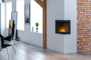 Camino a Bioetanolo da Incasso 60x45 cm  Corner 600 Right Nero