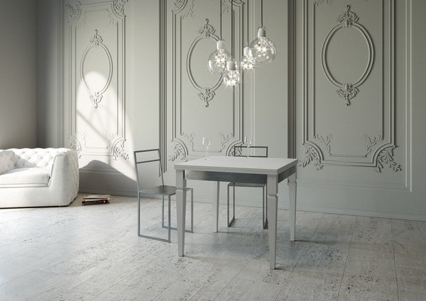 Tavolo Allungabile 90x90-180x78-80 cm Impero Librox Bianco Frassino acquista