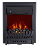 Camino Elettrico da Incasso 59,2x48,2x13 cm Effetto Fiamma 2000W Pluton Nero