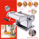 Macchina per la Pasta Fresca Manuale 20,5x20,2x15,2 cm con Morsetto da Tavolo in Acciaio Inox