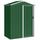 Casetta Box Porta Attrezzi da Giardino 136x87x179 cm Superficie 1.1m² con Porta Scorrevole Bloccabile in Acciaio Verde