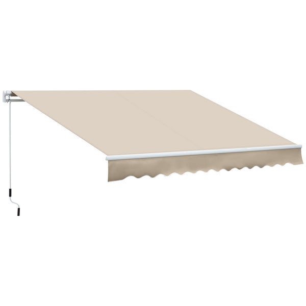 Tenda da Sole Avvolgibile a Parete 3,5x2,5m in Alluminio e Poliestre Beige online