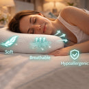 Cuscino Guanciale Suprem Memory Foam Lavabile Altezza 15 cm Tessuto Traspirante Bianco      