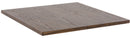 Piano per Tavolo da Giardino 76x76x2,5 cm in Massello Esperia Noce