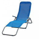 Spiaggina Samba 143x59x97 h cm in Textilene Blu