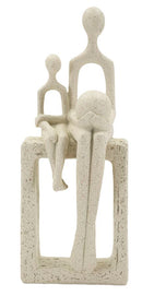 Statuetta Maternità Stons 10x7,5x26 cm in Resina Crema      