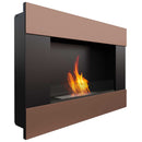 Camino a Bioetanolo da Parete 90x65,2 cm Flig Boston Bronzo Con Vetro
