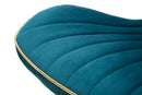 Set 2 Sedie Paris Space Ottanio e Oro 46x58x77 cm in Legno e Ferro 