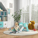 Scivolo per Bambini Pieghevole 102x53x53 cm in Plastica Verde