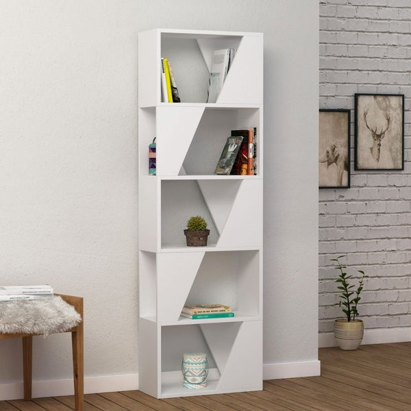 acquista Libreria Frame 54x168 cm 5 ripiani bianca