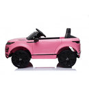 Macchina Elettrica per Bambini Licenza Land Rover Evoque 12V con Telecomando Rosa