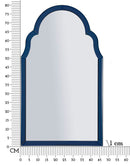 Specchio da Muro Tangeri Blu 47x1x80 cm in MDF e Vetro e Specchio Blu      