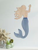 Pennello da Muro Sirena 30,5x2x60 cm in Ferro e MDF Multicolor      