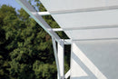 Pergola da Giardino 3x3m in Ferro Telo in Poliestere Bianco