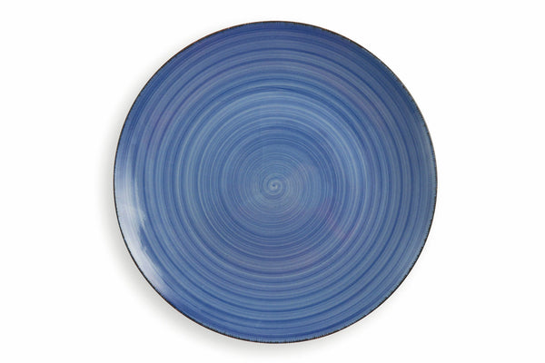 Set 6 Piatti Piani in Gres Villa d'Este Home Tivoli Blu New Baita prezzo