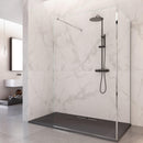 Box Doccia Parete Walk-In 2 Lati in Cristallo Trasparente 8 mm H195 Bonussi Aurore Varie Misure