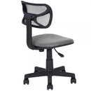 Sedia Girevole 5 Ruote per Ufficio Cameretta con Schienale Ergonomico in Tessuto a Rete Grigio      