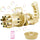 Pistola Bolle di Sapone Automatica Ba Batterie Bubble Gun Oro