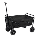 Carrello Portatutto 81 L Pieghevole con Ruote 90x54x100,5 cm Struttura in Acciaio Nero      